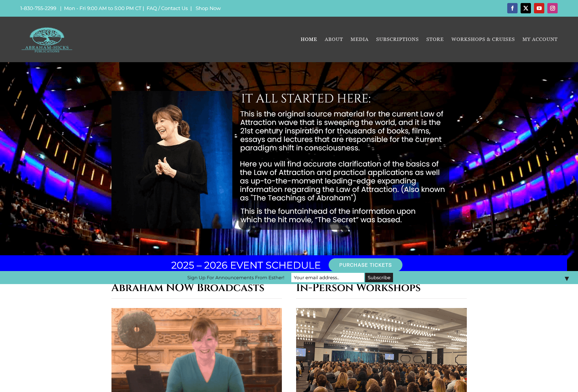 Interesting Websites 17 Screenshot 2025 12 23 at 16 53 53 Abraham Hicks Publications Law of Attraction Official Site Paradigm 3k