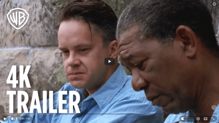 Uplifting Movies 35 Screenshot 2026 01 17 at 15 55 34 The Shawshank Redemption Official Trailer Warner Bros. Entertainment YouTube Paradigm 3k