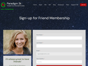 Friend Membership Page Map 1 Paradigm 3k
