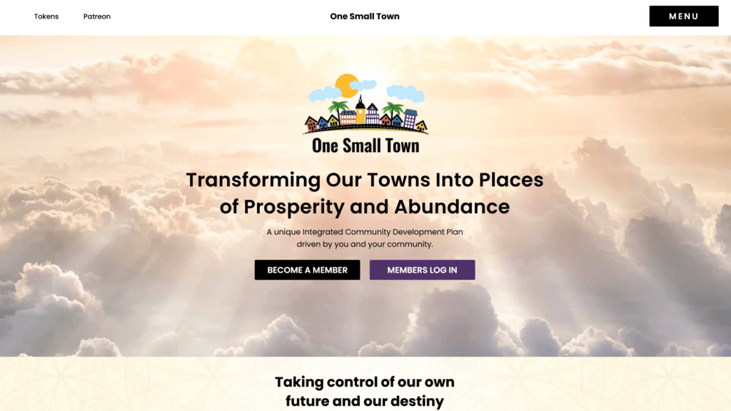 Screenshot 2025 12 21 at 03 10 33 Home One Small Town Paradigm 3k